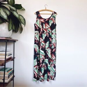 Vintage 1970s Pineapple Juice Hawaiian Dress